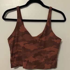lululemon athletica pink Camo Tank Top
